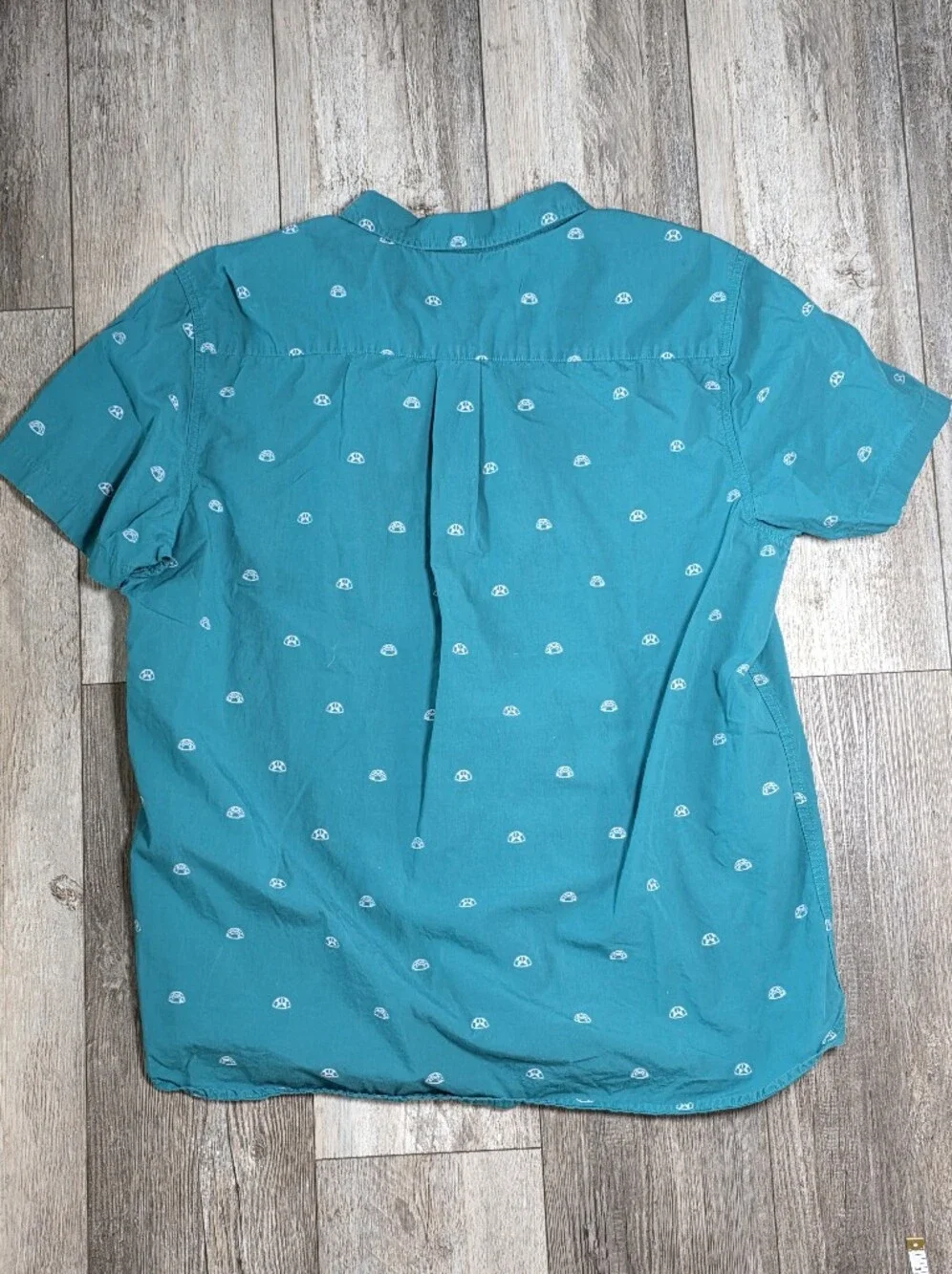 The North Facr Men's Baytrail Mini Tents AOP SS Button-down Shirt Sz XL